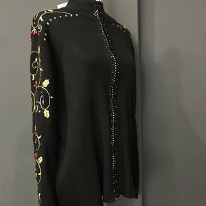 Black Holiday Themed Jacket.
